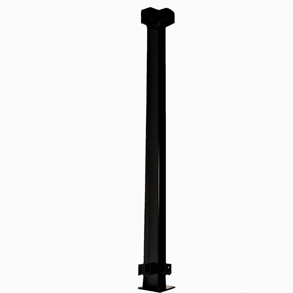 Vista Textured Black 90 Degree Corner Post 42" - The Ultimate Deck Shop